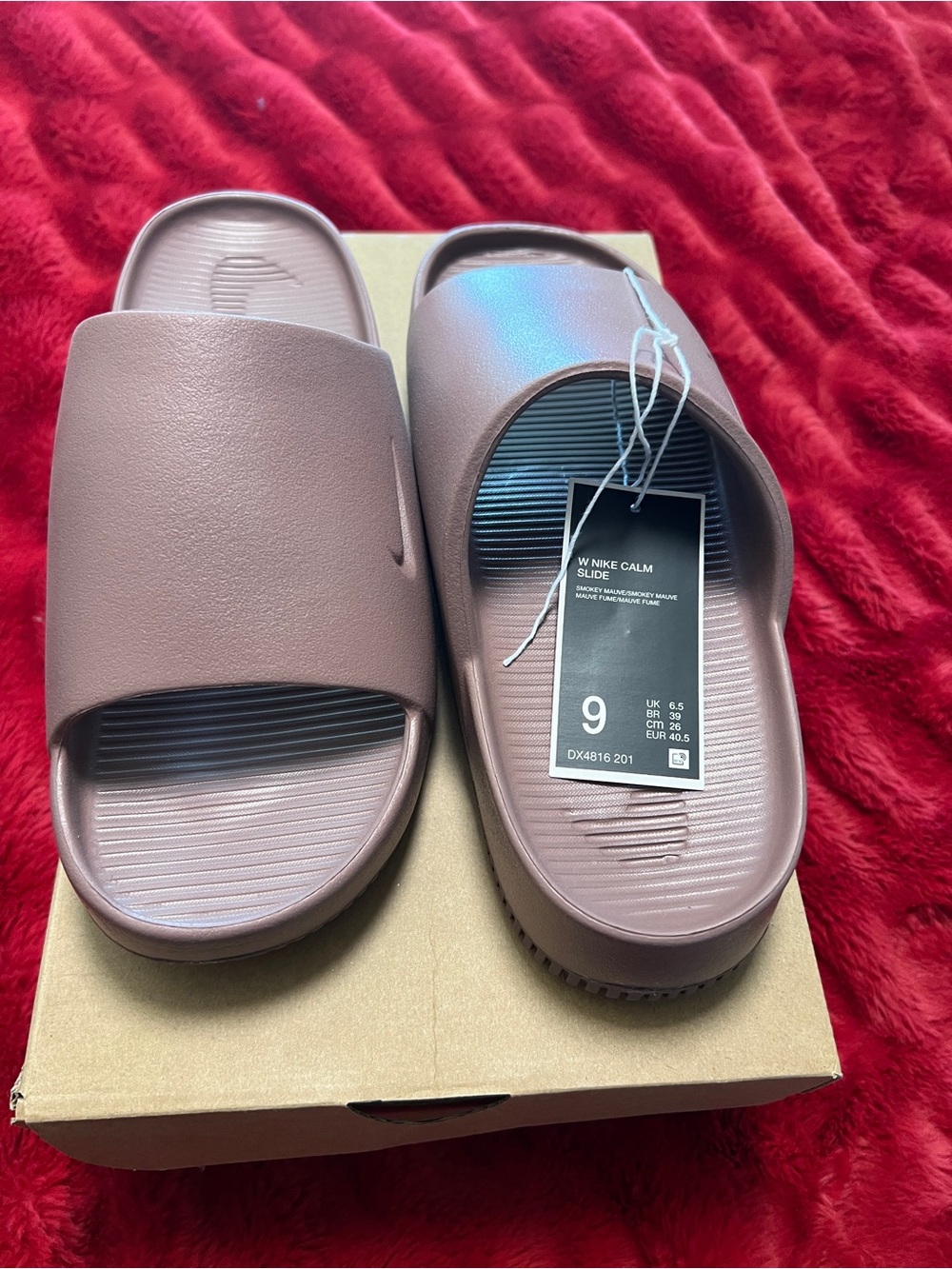 Nike Womens Calm Slide - Smokey mauve